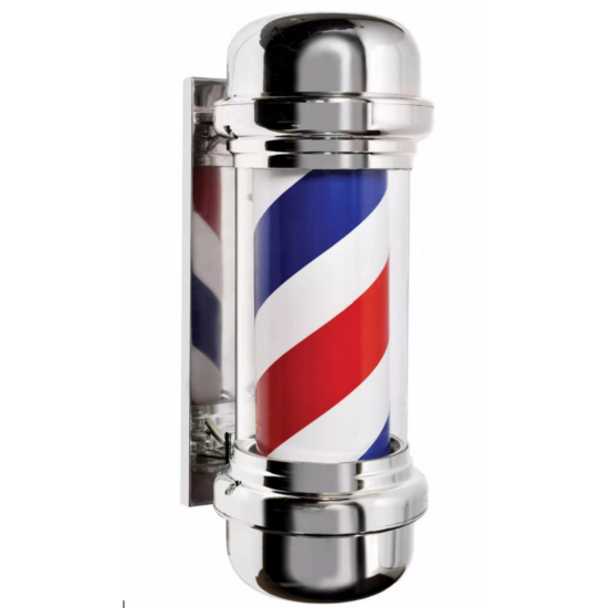 The Shaving Factory - Barber Pole Φάρος κουρείου 65 cm Silver The Shaving Factory - Barber Pole Φάρος κουρείου 65 cm Silver