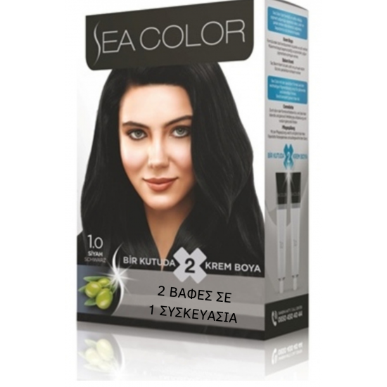 SeaColor Hair Color 1.0 BLACK
