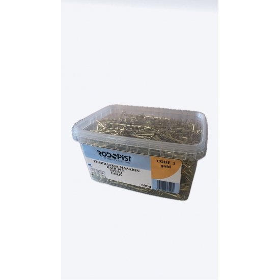 Rodopist Professionel Τσιμπιδάκια Μαλλιών Code 5 Χρυσό 500 gr Rodopist Professionel Τσιμπιδάκια Μαλλιών Code 5 Χρυσό 500 gr
