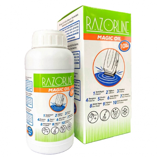 RAZORLINE - Λάδι Για Κοπτικά Κουρευτικών Μηχανών Magic Oil 200 ML