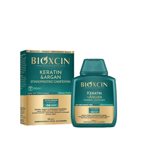Bioxcin - Επανορθωτικό Σαμπουάν με Keratin & Argan 300 ml