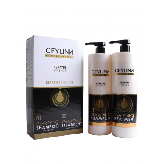 Ceylinn - Kera-Force Treatment 1000 ml + Clarifying Shampoo 1000 ml Σετ Ceylinn - Kera-Force Treatment 1000 ml + Clarifying Shampoo 1000 ml Σετ