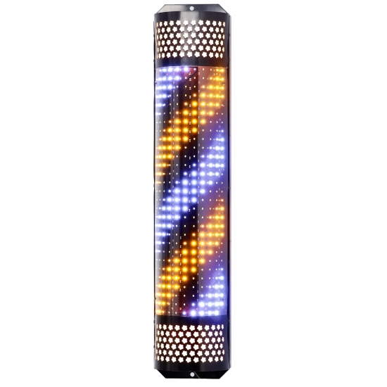 The Shaving Factory - Barber Pole Led Φάρος κουρείου 88 cm Black