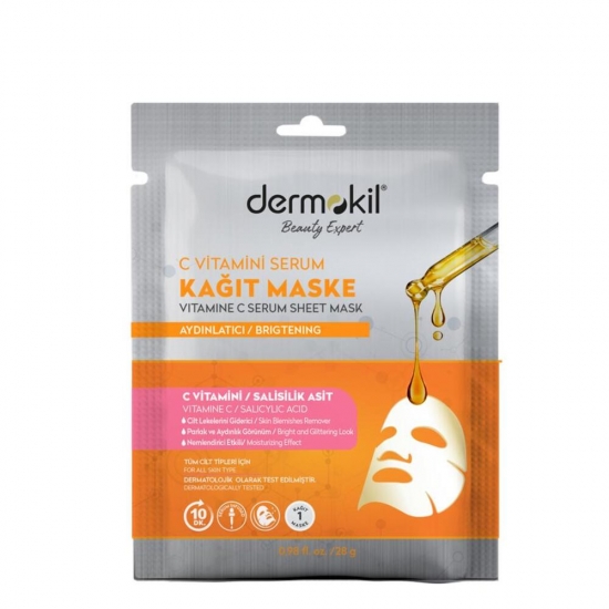 Dermokil - Υφασμάτινη Μάσκα ορού με Vitamin C 23 gr