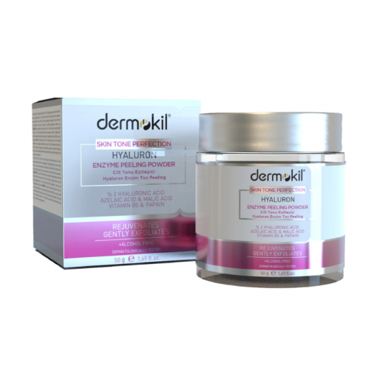 DERMOKIL - PEELING ΥΑΛΟΥΡΟΝΙΚΟΥ ΟΞΕΩΣ ΣΕ ΣΚΟΝΗ ΓΙΑ ΟΜΟΙΟΜΟΡΦΟ ΕΠΙΔΕΡΜΙΚΟ ΤΟΝΟ 50 G