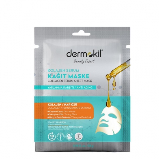 Dermokil - Υφασμάτινη Μάσκα ορού Κολλαγόνου 23 gr