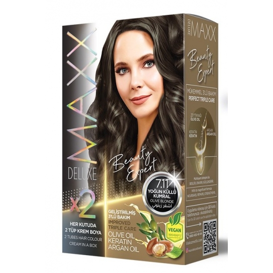 Maxx Deluxe Hair Color 7.11 OLIVE BLONDE