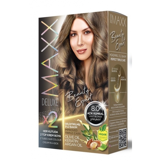 Maxx Deluxe Hair Color 8.0 LIGHT BLONDE