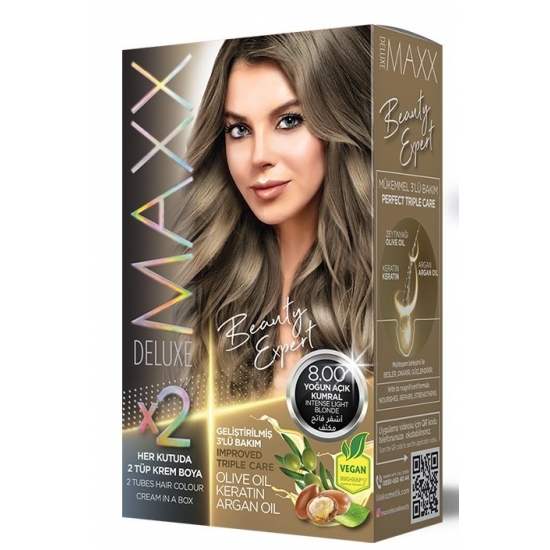 Maxx Deluxe Hair Color 8.00 INTENSE LIGHT BLONDE
