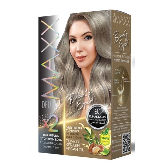 Maxx Deluxe Hair Color 9.1 DIAMOND BLONDE