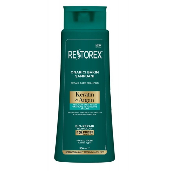 Restorex - Επανορθωτικό Σαμπουάν με Argan & Keratin 500 ml