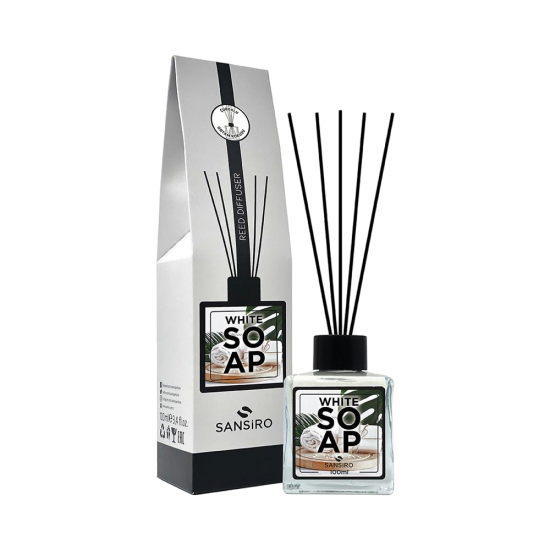 SANSIRO - Αρωματικό χώρου με sticks White Soap 100 ML